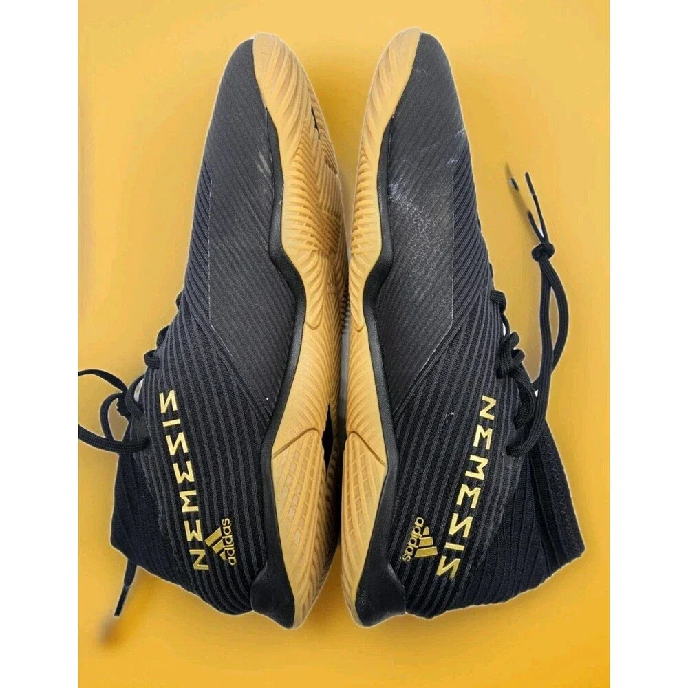 Adidas Nemeziz 19.3 IN Indoor Soccer Shoes Black Gum F34413 Men Size 12 New With